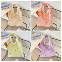 Bolso portátil de estilo coreano con lazo para mujer, bolsa Hobo de tela dulce, bolso de lona para ir al trabajo, para axilas - details 0