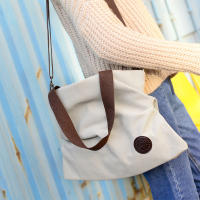 Bolso de mano informal europeo y americano para mujer, bandolera de hombro portátil de lona Simple, bolso cruzado de gran capacidad - details 5