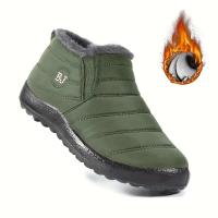 Zapatos cálidos de invierno para mujer, botas de nieve informales al tobillo, zapatos planos cómodos para mujer - details 2