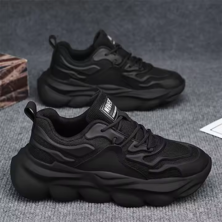Nuevos zapatos masculinos zapatos deportivos de carrera casuales transpirables zapatos de moda ligeros y gruesos para hombres - 1