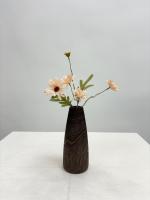 Jarrón de Madera Sólida Arte Floral Simple para el Hogar Objectos Decorativos de Artesanía para Oficina Sala de Estar - details 1
