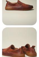 Zapatos de cuero de vaca puro de alta gama, cuero genuino, suela suave y transpirable de piel de vaca de primera capa. - details 4