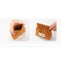 Mini bolsa de metralla, bolsa de almacenamiento de pana suave, monedero de Color sólido, lápiz labial - details 6