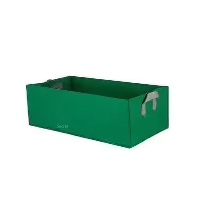 Cama alta de tela para jardín, bolsa de fieltro cuadrada para plantar flores, ETA de verduras con asa, plantación, 1 pieza - 1