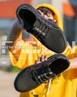 Zapatos de seguridad con punta de acero para mujer, tenis de seguridad indestructibles para hombre, botas de construcción antigolpes, zapatillas de trabajo de hierro - details 4