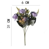 Flores artificiales de estilo europeo, flores falsas decorativas de seda de gran tamaño, arreglo Floral para boda, arreglo Floral DIY - details 0