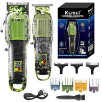 Kemei-cortadora de pelo eléctrica Original para hombre, máquina inalámbrica recargable para cortar el pelo, barba y barbero - details 0