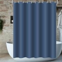 Cortina de ducha de poliéster impermeable y resistente al moho, con ojales resistentes al óxido, Gris Profundo, 90x180cm, 180x180cm - details 5
