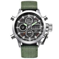 Reloj de Diseñador de Doble Tiempo Leten Reloj de Cronómetro Multifuncional con Banda de Nylon de Moda Reloj de Alarma para Hombres de Marca Grande - details 15