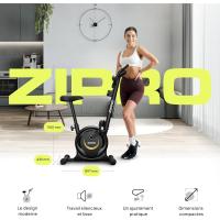estática - Resistencia magnética, Operación silenciosa, Comodidad ajustable, Pantalla LCD, Medición del pulso, Calorías, Diseño compacto, Soporte para smartphone, Max 110 kg - details 10