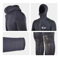 Traje de neopreno de 3mm para hombre, traje de buceo, caza subacuática, surf, cremallera frontal, pesca submarina, equipo Cálido impermeable - details 7
