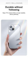 Baseus-funda transparente de silicona TPU para iPhone, carcasa fina y suave, antiamarilla, ultrafina, para iPhone 16 Pro Max - details 10