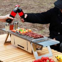 Parrilla de Camping portátil para exteriores, parrilla de mesa ligera de tamaño pequeño para barbacoas, Picnics de viaje - details 1