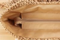 Bolso tejido hecho a mano con borla elegante coreana, vacaciones en la playa, bolso de hombro versátil de gran capacidad, moda - details 9