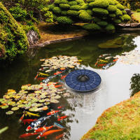 Bomba de aire Solar flotante bombas aireadoras para acuario pecera, estanque, pesca, oxigenación con mangueras de aire y piedra de burbujas - details 9