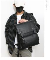 Mochila de Viaje de Ocio para Hombres Resistente al Desgaste, Patrón de Splice, Forro de Dacron, Exterior de Cuero - details 30