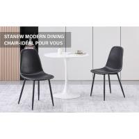 DEWINNER Lot de 4 Chaises de Salle à Manger, Chaise de Cuisine en Cuir PU