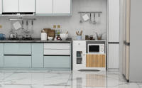 Rcynview Sideboard Armario de Cocina con Estante de Microondas y Cajón 40x80x83cm - details 1