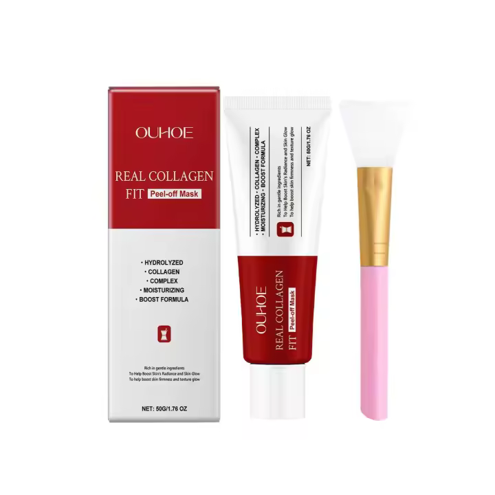 La mascarilla facial desgarradora de colágeno nutre, hidrata, suaviza, reafirma y mejora la piel elástica, natural y brillante. - 1