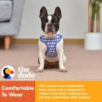 Correa de Perro Suave y Transpirable con Estampado de Dodo Azul Cubierta Ancha con Hebilla de Libertad de Pinzamiento - details 12
