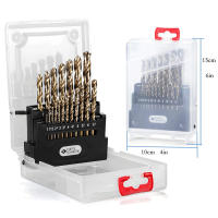 Conjunto de Brocas de Cobalto M35 5% (1mm-10mm/19pcs), Brocas de Jobber para Acero Inoxidable Accesorios de Herramientas de Mano - details 1