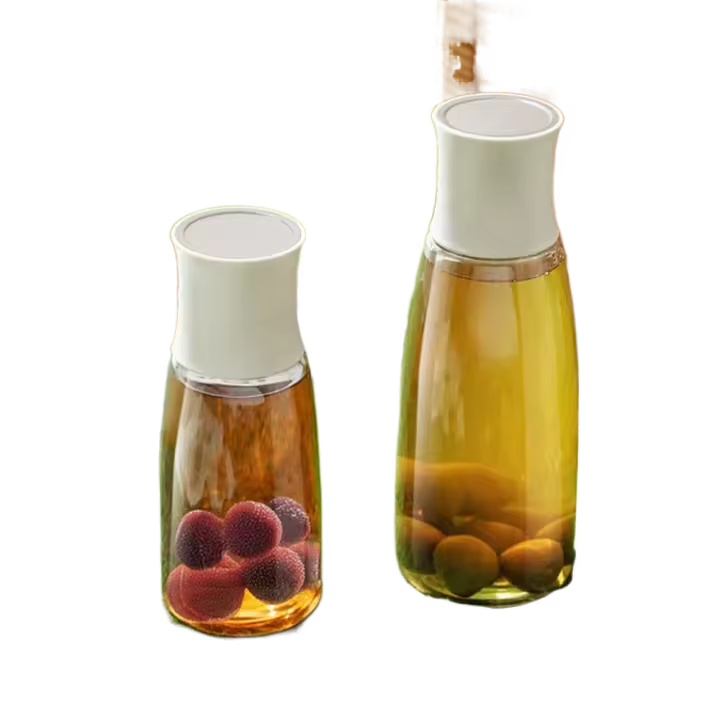Botella de agua fría de calidad alimentaria, botella vacía, botella de vino de vidrio sellada, olla de elaboración de té de gran capacidad, refrigerador - 1