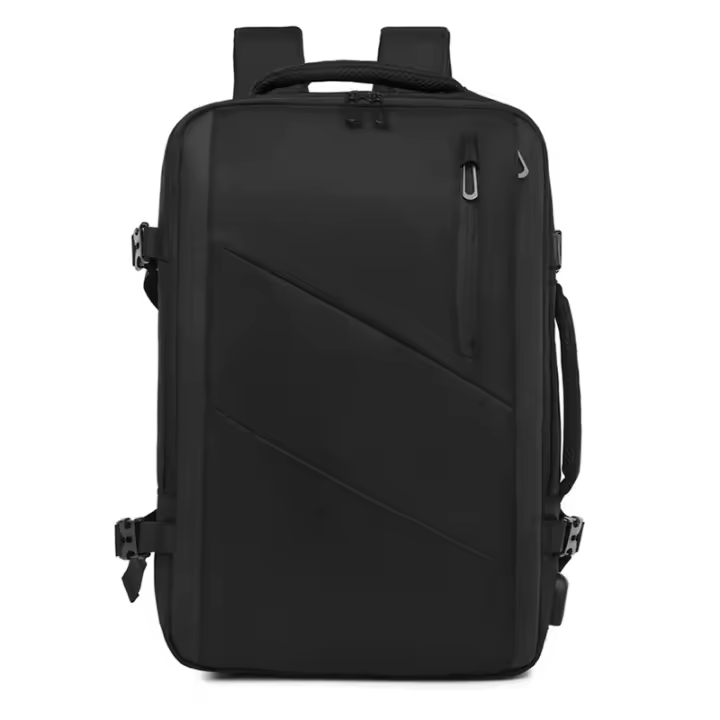 Mochila de viaje de negocios para hombre, morral de gran capacidad con carga USB para ordenador portátil, resistente al agua, 15,6 - 1