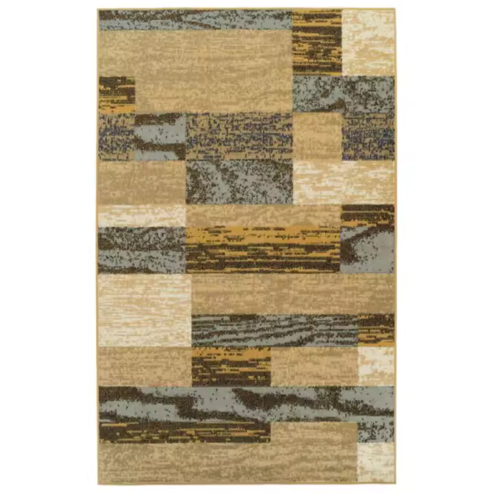 Alfombra de salón, decoración moderna geométrica, para dormitorio, oficina, sala de estar, entrada, suelos de madera - 1