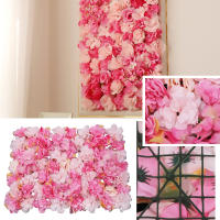 Paneles de Pared de Flor de Seda 6PCS 24" x 16" Fondo Floral con Hojas Panel de Flor Artificial - details 0