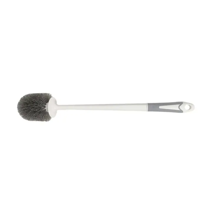 Kit de mango de TPR blanco respetuoso con el medio ambiente, inodoro de PP sostenible con cepillo de plástico desechable de limpieza profunda - 1