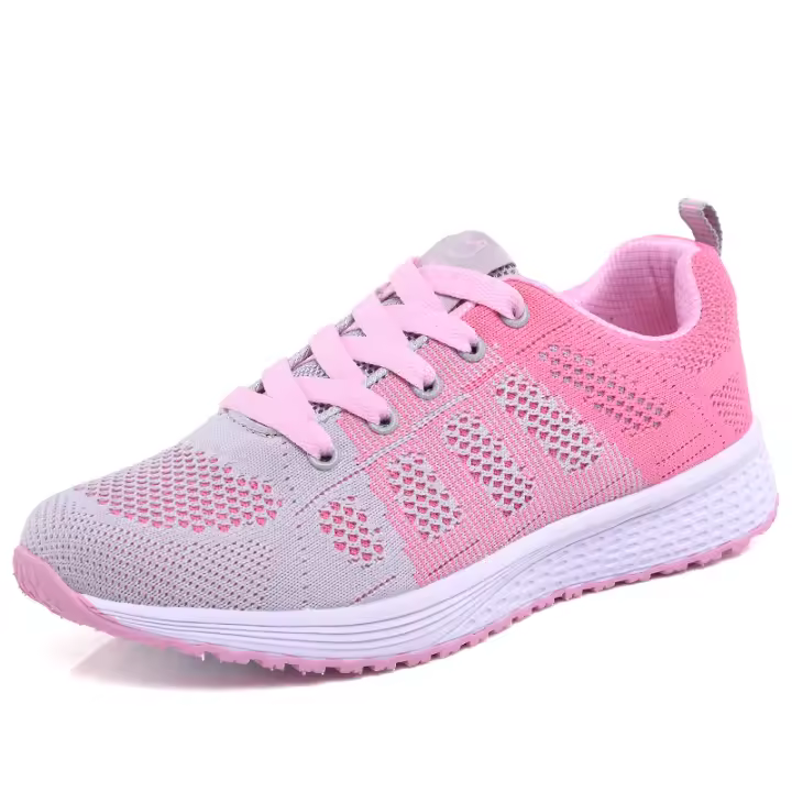 Zapatillas de correr de malla transpirable para mujer, Tenis ligeros para exteriores, zapatillas deportivas informales para caminar - 1