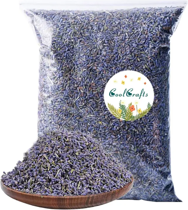 Aromaterapia y fragancia para el hogar, lavanda seca Natural, flores de lavanda fragantes, brotes de lavanda para bolsitas de lavanda, 250G - 1