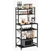 YMYNY Estantería Escalera, Estantería de 5 Niveles, Librería de Pie para Sala Estantería de Almacenaje, para Sala de Estar, Oficina, Dormitorio, 40 x 30 x 178CM, Marrón Rústico HBC015H - details 16