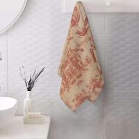 Toile De Jouy Toalla Algodón Francés Azul Marino Baño Ducha Deportes Yoga Toallas - details 126