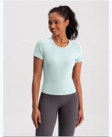 Camiseta de Yoga sin Costuras Camiseta Deportiva de Manga Corta para Mujer - details 13