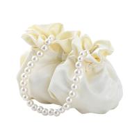 Mini bolso de cubo con cadena de perlas artificiales para mujer, Cartera de pulsera, bolso callejero - details 1