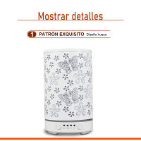 Humidificador de aire ultrasónico, difusor de aromaterapia de aceites esenciales, mariposa hueca con atomizador de luz LED de co - details 3