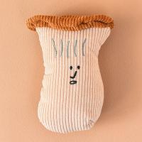 Juguete para masticar con ruido de peluche para perros, juguete para masticar con cebolla, seta, ajo, serie vegetal, juguete para perros, juguete de peluche con chirrido para mascotas, rompecabezas para perros - details 2