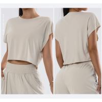 Camiseta de Yoga de Verano Top Casual con Secado Rápido Ropa Suelta y Transpirable de Manga Corta para Mujer Ideal para Correr al Aire Libre - details 20