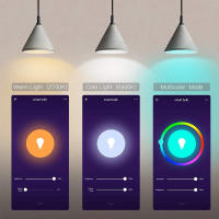 Bombilla inteligente con WiFi, luz LED regulable con Control de voz, lámpara RGB, compatible con Alexa y Google Home, 9W - details 3