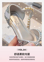 Zapatos planos de princesa de cristal para niños, modelo de anfitrión de escenario de actuación, compañero de clase de pasarela - details 7