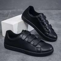 Zapatos blancos nuevos de otoño de alta calidad para niños, zapatos de cuero informales a la moda para hombres, zapatos ligeros y cómodos - details 3