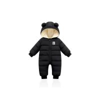 Bebé Niño Niña Nueva Invierno monos De Velours Grueso Caliente Con Capucha Traje De Piel De Avestruz Ropa Infante Rompepiés - details 3