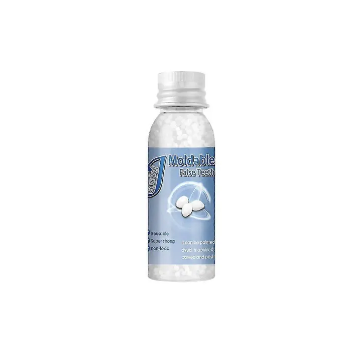 Cemento dental permanente para una reparación dental fuerte: kit de relleno de cavidades para dentaduras postizas - 1