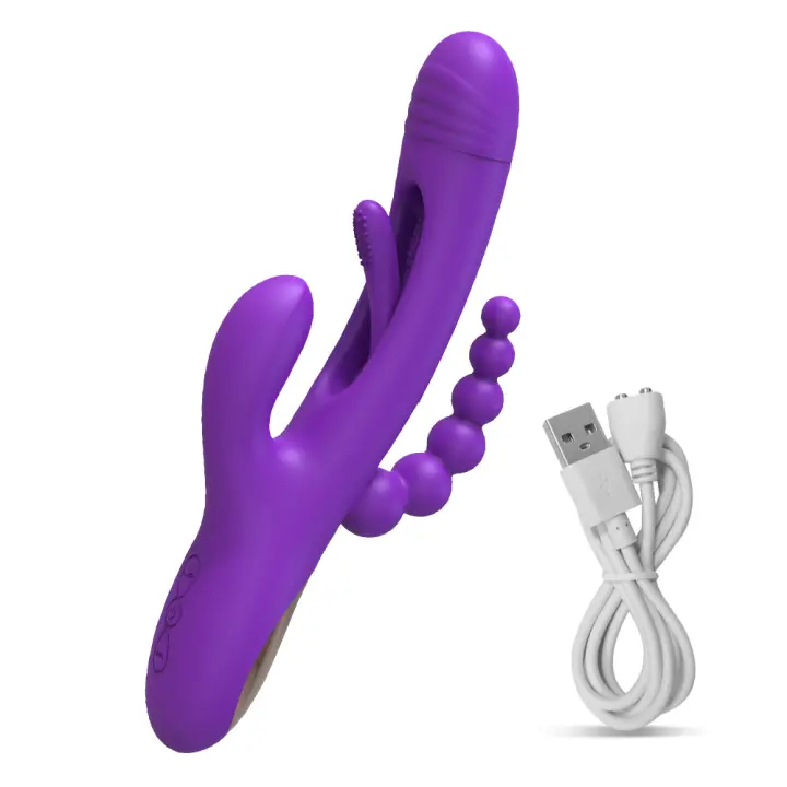 Vibrador de conejo para mujer, 3 en 1 estimulador de clítoris, potente, 21 modos, juguete sexual, productos para adultos - 1
