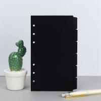 Divisores de página para planificador, papel interior negro, divisor de papel para cuaderno, divisor de hojas sueltas, carpeta, separador de índice, divisor de índice - details 3
