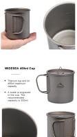 Widesea-Tasa de camping de Titanio, tazas ideales para exteriores, al aire libre, utensilios para comida campestre, aventura y senderismo - details 7