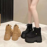 Botas de suela gruesa con logo Dropshipping, zapatos de invierno, tacones altos, botas de mujer - details 2
