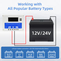 Anern 20A 30A PWM 12-24v Controlador De Carga Solar Doble Usb - details 6