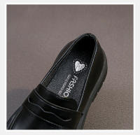 Zapatos De Cuero Para Niños Y Niñas Formales Negros Antideslizantes Vestimenta Escolar Versátiles Zapatos Planos Para Bebés Y Niños - details 2